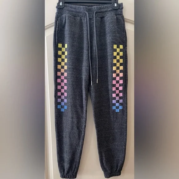 FOREVER 21 Gray Racing Joggers Women’s Small - Picture 2 of 4